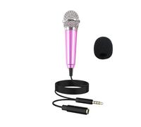 Générique Petit Microphone pour L'enregistrement Vidéo - Dynamique Léger, Amplificateur De Haut-Parleur | Vocal Plug-and-Play pour Téléphone Portable, Ordinateur Portable, Smartphone, Podcast, Vloggi