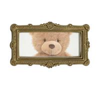 Générique Petit Miroir De Maison De - Meubles Carrés en Résine | Miroirs Décoratifs Muraux pour Chambre | Scène Mur Table Coiffeuse Vintage Miniature 4.2x2.5cm