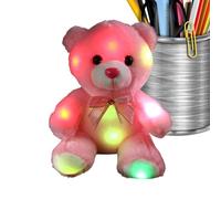 Générique Petit Ours en Peluche - LED Lumineux Décor Chambre Adorable,Ours en Peluche pour L'Heure du Coucher - pour Garçons Et Filles Famille Voyage Camping Jeu Coucher Anniversaire Fêtes