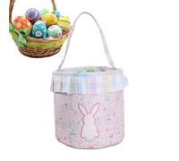 Générique Petit Panier De Pâques | avec Seau Lapin à Queue Pompon,Décoration De Fête Panier À Œufs De Pâques | Pour Bonbons Jouets Chocolats Goûters Filles Garçons
