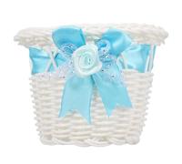 Générique Petit Panier Tressé pour Bonbons Bleu en Rotin Imitation | Usage Mariage et Fête, Format Mini, Finition Soignée, Léger et Robuste, Rangement Polyvalent