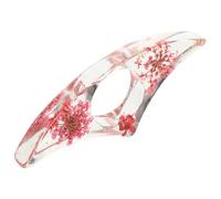 Générique Petit Porte-Pages Décoratif Fleurs Séchées Rouges Écarteur de Pages Léger et Réutilisable Lecture Main Marque-Page Anneau Pouce Pratique pour Lecteurs Assis ou Debout