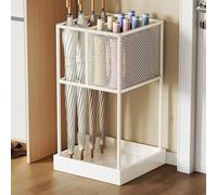 Générique Petit Porte-parapluies d'intérieur autoportant pouvant contenir 10 parapluies, avec bac de récupération, en métal, pour entrée, Couloir, Maison, hôtel, Hall, Bureau ou Commerce. (B