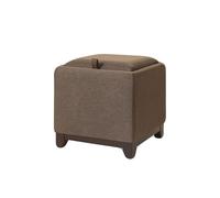 Générique Petit Pouf Rectangulaire avec Pieds, De Rangement for Dortoir, Tabouret Vanité, Siège Rembourré en Cuir, Facile À Utiliser for La Chambre Coucher(Color6)