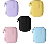 Générique Petit Sac caméra d'action pour DJI Osmo Action 6 Sac de Rangement Rigide en EVA imperméable Mini étui de Voyage Étui de Rangement en PU (Violet)