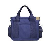Générique Petit sac fourre-tout solide mignon sac en toile sac de commodité à la tempérament sac à main sac de rangement Portable Pochettes Transparentes Perforées (Blue, One Size)