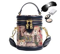 Générique Petit Sac Seau Petite Pochette Légère En Cuir PU Ours Réglable