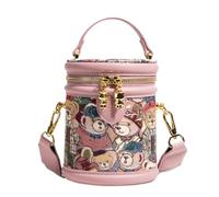 Générique Petit Sac Seau Petite Pochette Légère En Cuir PU Ours Réglable