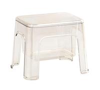 Générique Petit Tabouret de Douche,Chaise Transparente Portable avec Rangement - Repose-Pieds et Tabouret pour Salle de Bain, pour S'Asseoir sous la Douche | Utilisation Multiple : Cuisine,