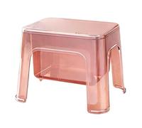 Générique Petit Tabouret de Douche,Chaise Transparente Portable avec Rangement - Tabouret de Douche pour Personnes âgées - pour Rangement en Coin de Salle de Bain, Cuisine, Chevet, Meuble de Toilette