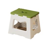 Générique Petit Tabouret d'extérieur Pliable, Bas, Portable, for Salon, Salle de Bain(BIG Green)