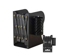 Générique Petite bibliothèque pour Bureau, étagère à Livres de Bureau | Petite bibliothèque Support de Rangement télescopique | Organisateur de en métal avec Porte-Stylo, de, étagère