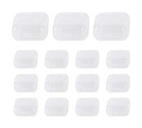 Générique Petite Boîte Transparente | 15 Pièces 3,5 X 3,5 X 2 cm Mini Boîtier Transparent Portable | Vitrine De Présentation - Pour Maison Bureau Chambre Sac Bonbons Bouchons Oreille