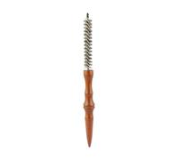 Générique Petite Brosse à Cheveux Ronde, Mini Peigne En Bois à Rouler, Brosse de Coiffage Volumisante, Peigne à Crêper à Queue Pointue, Idéale pour La Coiffure, S