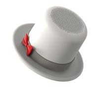 Générique Petite Enceinte - Boîtier Sonore Forme de Haut-de-Forme,Enceinte Magnétique Personnelle avec Support Téléphone - pour Bureau Voiture Pique-Nique Fête Voyage Plage Fitness Entraînement