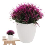 Générique Petite Fausse - d'intérieur en Pot fabriquées de manière Experte, Gazon Artificiel | Décorations de Bureau, Fausse décoration végétale, décoration d'étagère de Salle de Bain pour Bureau