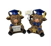 Générique Petite Figurine de Vache,2 Pièces Statuettes Résine Mignonnes Décoration Maison Campagne | Décor Animaux Ferme,pour la Décoration d'automne, Fête, Bureau, Jardin, Cour, Entrée,