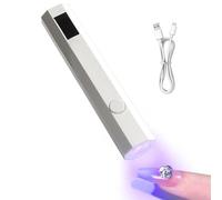Générique Petite Lampe UV Pour Ongles, Lampe UV Pour Ongles En Gel, Lampe UV LED,avec Écran Tactile,Minuterie,Séchoir À Ongles Efficace Et Rapide Professionnel Avec USB Rechargeable Portable