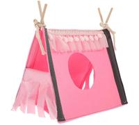 Générique Petite Maisonnette pour Petits Animaux en Feutre et Bois, Maison Chaude et Confortable pour Hamster, Écureuil ou Hérisson, Cachette pour Sommeil et Jeu