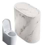 Générique Petite Poubelle Avec Couvercle | Poubelle Avec Couvercle Économiseuse D'Espace Pour Salle De Bain - Corbeille À Ordures Couverte Pour Buanderie Cuisine Toilette Maison Dortoir