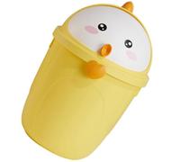 Générique Petite Poubelle de Bureau en Pp avec Couvercle, Poubelle Mignonne Décorative de Poussin, Grand Modèle Coloré pour Maison et Bureau, Corbeille Multi-usage Anti-odeurs