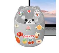 Générique Petite pour - en forme d'ours mignon, petite de amovible, utilisation de de taille mini, matériau plastique, solution de rangement portable pour mini corbeille à déchets