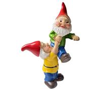 Générique Petite Statuette de Nain,Nain Escaladeur de Pot de Fleurs Sculpture - Figurines Drôles Ornements Thème Santa en Résine pour Jardin Terrasse Allée