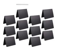 Générique Petite Table Ardoise Noire Double Face en Plastique, Tableau Mémo sur Pied Effaçable, Décor de Table pour Mariage ou Boutique
