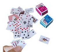 Générique Petites Cartes à Jouer,Poker Miniature | Cartes à Jouer Poker,pour Camping Les Soirées De Jeux en Famille Entre Amis Fêtes Cadeaux Voyages Et pour Les Adultes Hommes Et Femmes