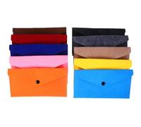 Générique Petites Compartiments Pratiques Pochettes en Feutre à Bouton-Pression Lot de 10 Fermeture Sécurisée pour Téléphone et Écouteurs pour Usage Quotidien