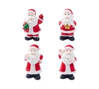 Générique Petites Figurines de Noël,Statuette de Père Noël en Résine Miniature,Mini Décoration de Fêtes Sculpture en Résine | pour la Maison la Table Le Jardin Le Porche la Cour Le Nouvel an Les