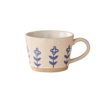 Générique Petites Tasses à café - Tasses à thé Tasse à café Mugs, pour Café, Thé, Chocolat Chaud et Plus Idée Cadeau Mug pour Collègue céramique 350ml petite fleur bleue