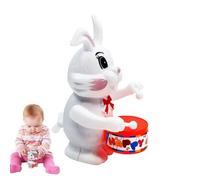Générique Petits à remonter - High-Performance Versatile Ergonomic Jouet Lapin mécanique Clockwork, Lightweight, Toy Set Drumming Wind, Up Animal Party Favors Great | Boys Girls Kids