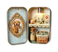 Générique Petits Cadres Vintage - Décoration de Table DIY,Cadre Photo de Bureau | pour Scène Miniature, Maison, Chambre, Bibliothèque, Étagère