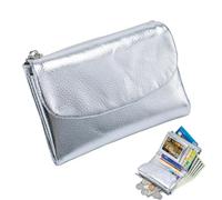 Générique Petits Portefeuilles Femme | Portefeuille de Voyage en Cuir avec Poches à Fermeture Éclair,Pochette Porte-Cartes Compacte Et Fine pour Maman, Épouse, Sœur, Petite Amie, Amies, Filles,