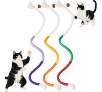 Générique Pets Cat Chew Rope, Catnip-Infused Organic Cotton Chew Rope Toys for Cats, Cotton Chews Ropes Toys for Cats, 28 inches Catrope for Teeth Cleaning (3PCS)