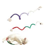 Générique Pets Cat Chew Rope, Catnip-Infused Organic Cotton Chew Rope Toys for Cats, Meowvo Chew Ropes for Cats, for Self-Entertainment Artifact (Red+Purple)