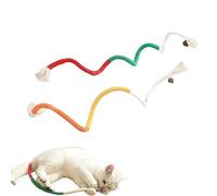 Générique Pets Cat Chew Rope, Catnip-Infused Organic Cotton Chew Rope Toys for Cats, Meowvo Chew Ropes for Cats, for Self-Entertainment Artifact (Red+Orange)