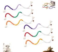 Générique Pets Cat Chew Rope, Organic Cotton Chew Rope Toys for Cats, Silent Self-Entertainment Cat Toy, for All Breeds 28 inches String, Consume The kitten's Energy (6PCS)