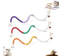 Générique Pets Cat Chew Rope, Organic Cotton Chew Rope Toys for Cats, Silent Self-Entertainment Cat Toy, for All Breeds 28 inches String, Consume The kitten's Energy (3PCS)