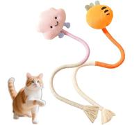 Générique Pets Cat Chew Rope, with Dolls Organic Cotton Chew Rope Toys for Cats, Cotton Chews Ropes Toys for Cats, 23 inches Catrope for Teeth Cleaning (AD)