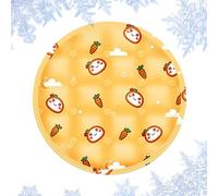 Générique Pets Cooling Mat, Cats and Small Dogs, Adorable Compact Pet Sleeping Mats, Round Summer Sleeping Cushion Bed for Kittens, Puppies, Indoor Travel Car Use, Blue, Yellow