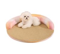 Générique Pets Cooling Mat, Removable Cat Bed Summer, Breathable Pet Cushion Pad, Soft Puppy Sleeping Mat, Indoor Outdoor Portable Crate Furniture for Bedroom Living Room, 40x40x9cm