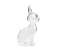 Générique Pets Hair Memorial Bottle, Animals Keepsake Container, Kitten Glass Figurine, Decorative Memory Holder, Pet Memento Jar for Ashes, Whiskers, Home Display, Loss Gift