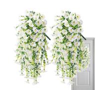 Générique Pétunias Artificiels, Faux Pétunias Artificielles, Intemporelles Résistantes Aux Intempéries 2 Pièces pour Balcon Jardinière Allée Porche Pot ou Jardinier Vase