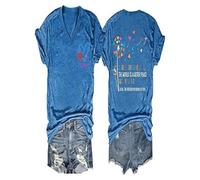 Générique, peu importe l'amour derrière moi, le monde est un meilleur endroit avec votre chemise pour femme, bleu, S