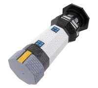 Générique Phare Solaire Décoratif Rotatif LED 9X9X27 CM Lampe D’Intérieur Écologique Ornement de Tour de Balise pour Jardin Terrasse et Patio Éclairage Solaire Solide