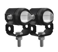 Générique Phares Antibrouillard Pour Moto, 2Pc Ampoule De Phare Avec Lentille, 6000LM Phare Moto Feux Additionnels LED Pour Éclairage Longue Portée Quad Scooter