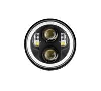 Générique phares de moto Phare De LED Avec Faisceau H/L, 5.75 Pouces, Pour Sportster Pour Triumph Speed Pour Triple Iron 883, 5-3/4 Blocs Optiques Moto(Black)