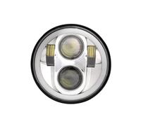 Générique phares de moto Phare De LED Avec Faisceau H/L, 5.75 Pouces, Pour Sportster Pour Triumph Speed Pour Triple Iron 883, 5-3/4 Blocs Optiques Moto(Sliver)